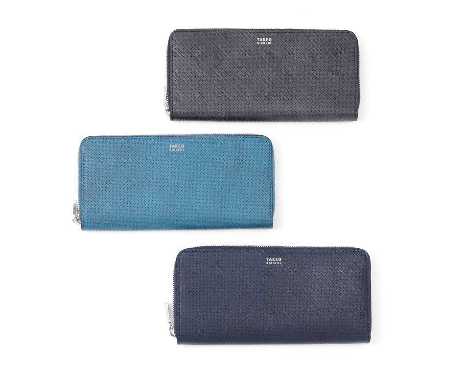 タケオキクチ　オルフェーノ　ラウンドファスナー長財布