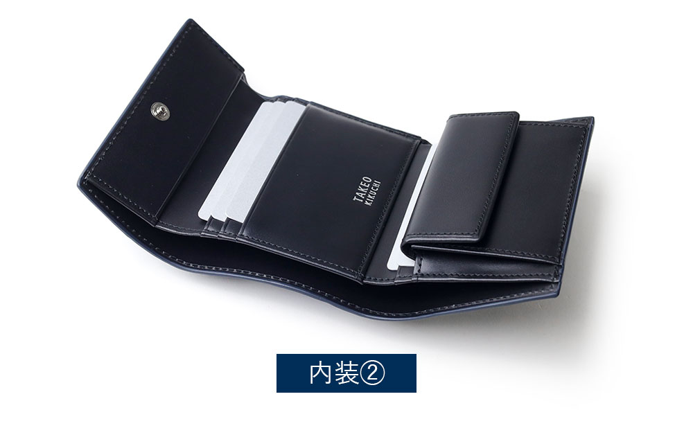 タケオキクチ タロン 三つ折り財布（カード段5） メンズ No.741604