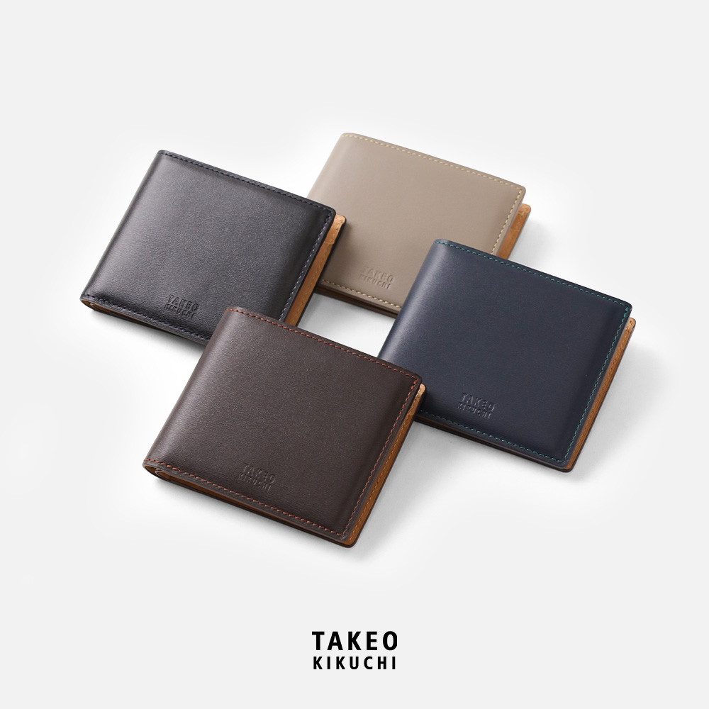 タケオキクチ ゼクウ 二つ折り財布 カード段5