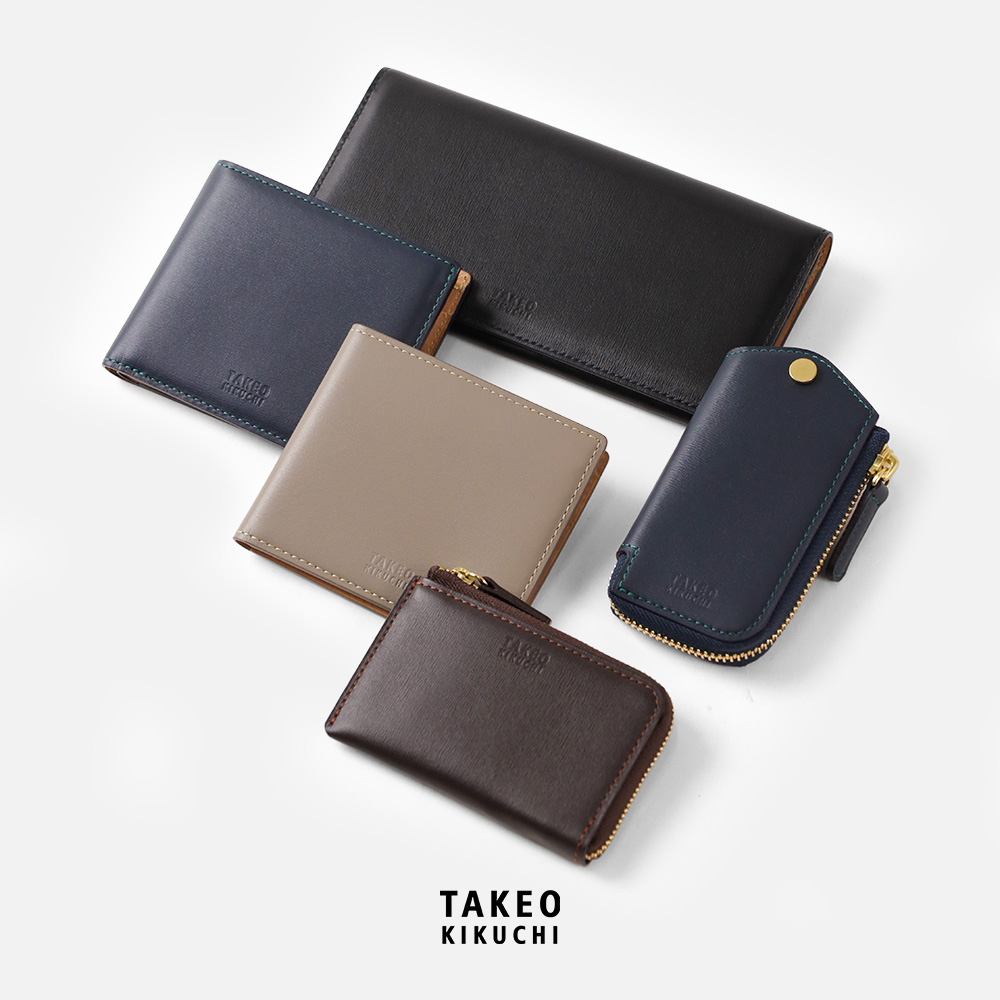 タケオキクチ ゼクウ 二つ折り財布 カード段5