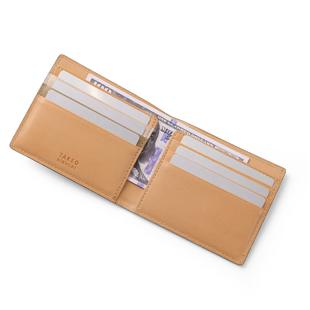 タケオキクチ ゼクウ 二つ折り財布 純札 カード段6