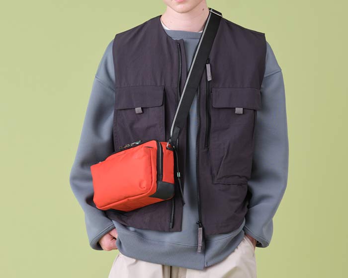 IS/IT フロント メンズ ナイロンカジュアルバッグ
