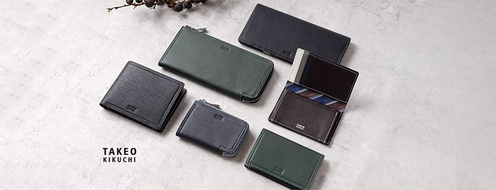 TAKEO KIKUCHI クォーター財布・小物シリーズ