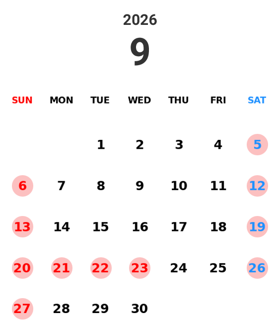 カレンダー9