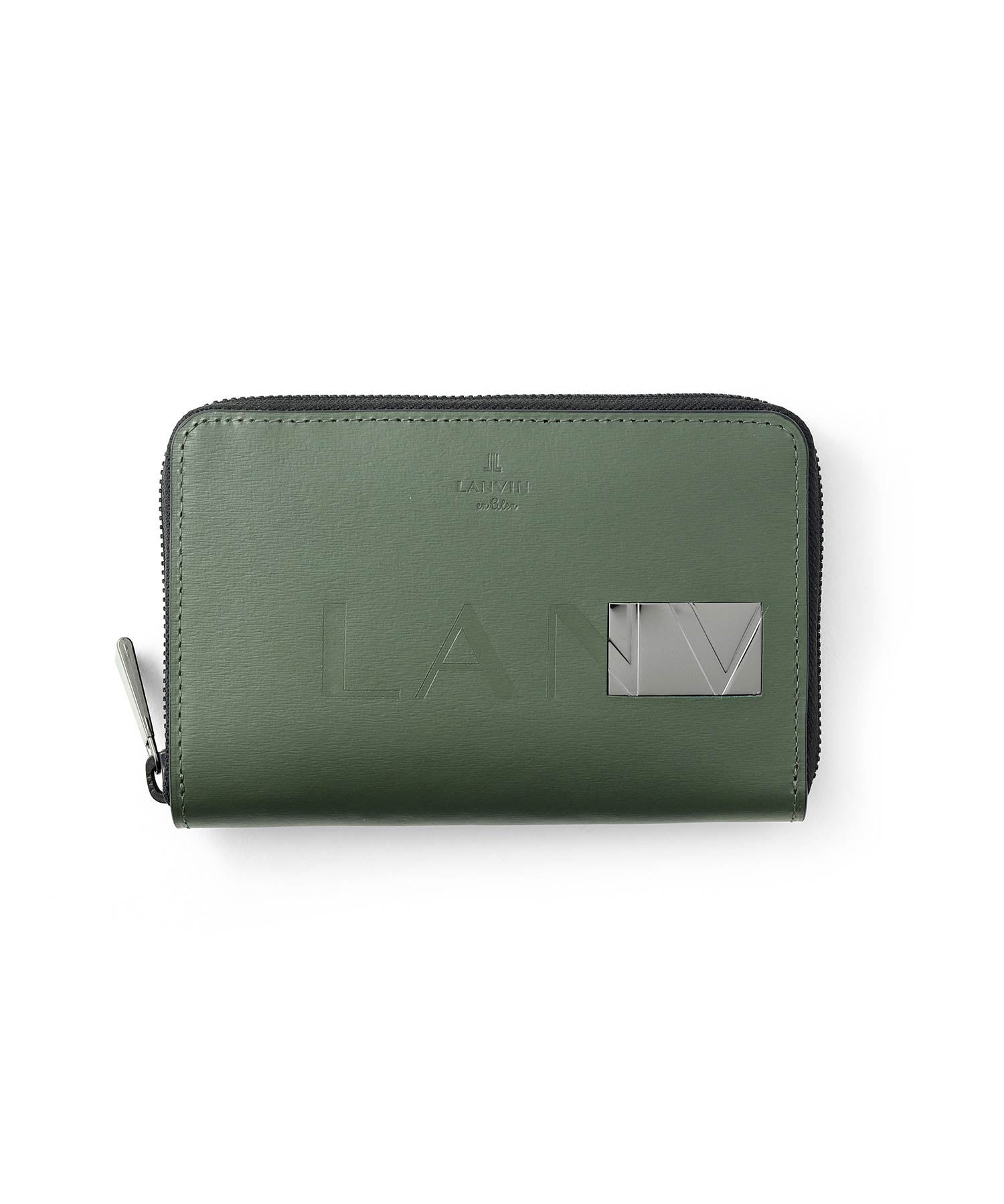 LANVIN en Bleu ランバンオンブルー ディアブロ ラウンドファスナー二つ折り財布 カード段8