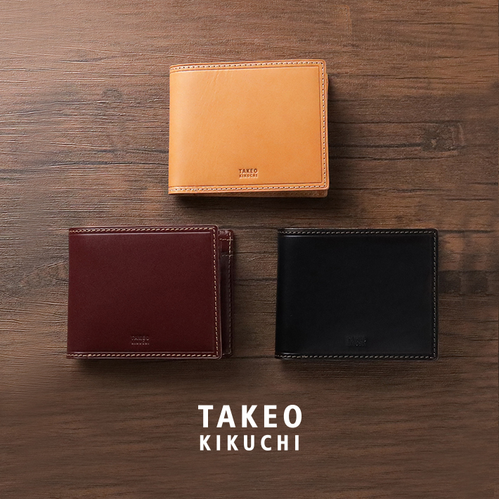 タケオキクチ) TAKEO KIKUCHI タケオキクチ サーフェス 二つ折り財布 