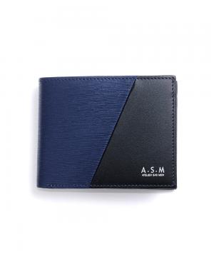 アトリエ サブ メン ディアゴナル小物 二つ折り財布 カード段4