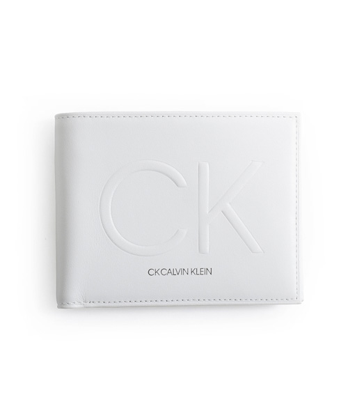ck Calvin Klein CKカルバン・クライン ロゴス 二つ折り財布 カード段4