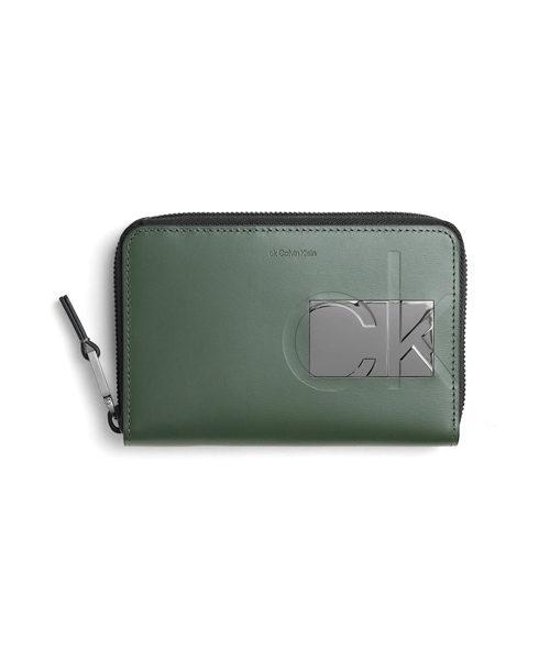 ck Calvin Klein CKカルバン・クライン バンシー 二つ折り財布 セミ